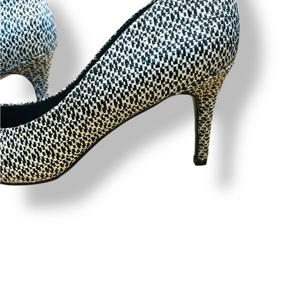 Alfani Step ’N Flex Jeules Black White Tweed Pointed Toe Heels Size 10M – NEW - Picture 12 of 14